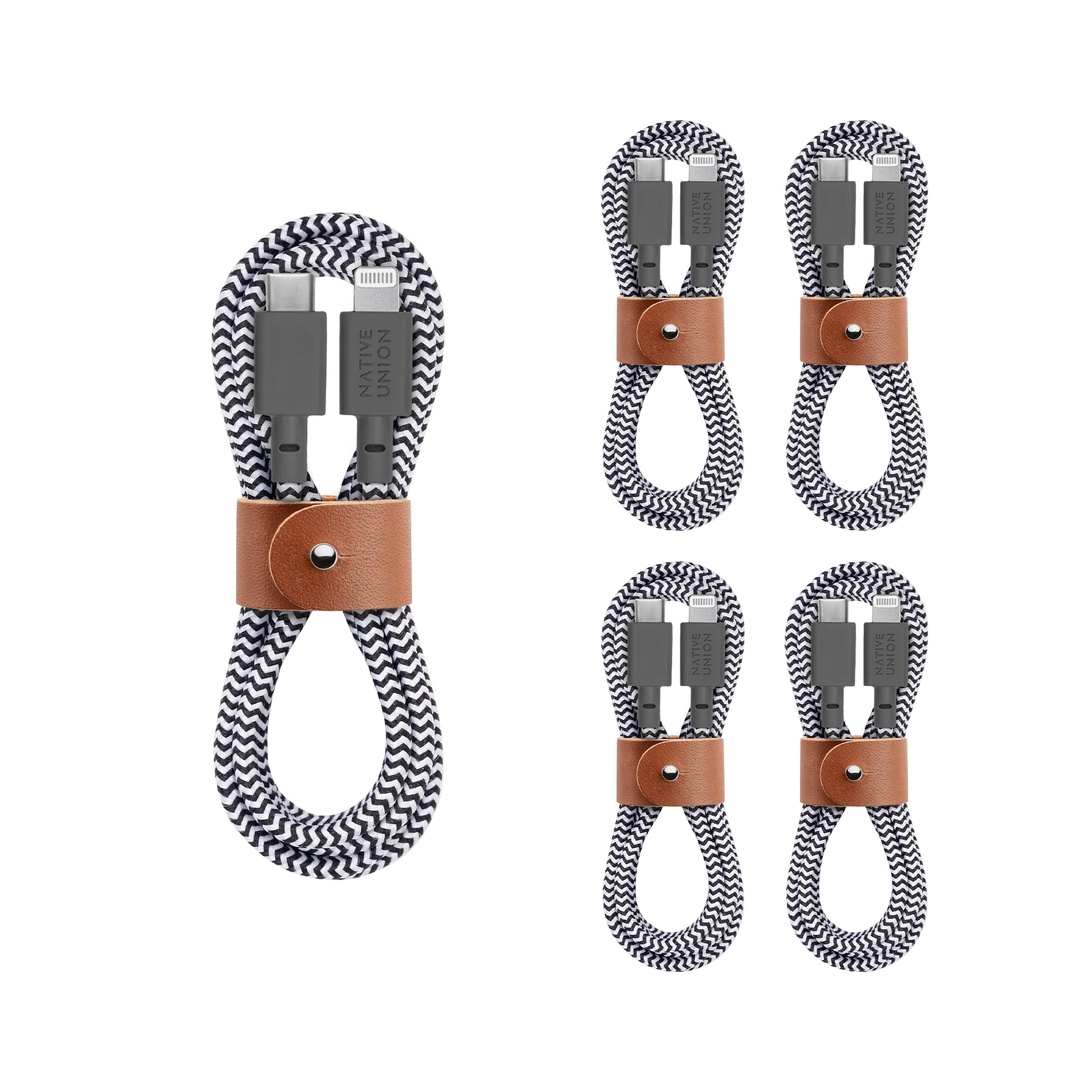 5-Pack Belt Cable (USB-C to Lightning)