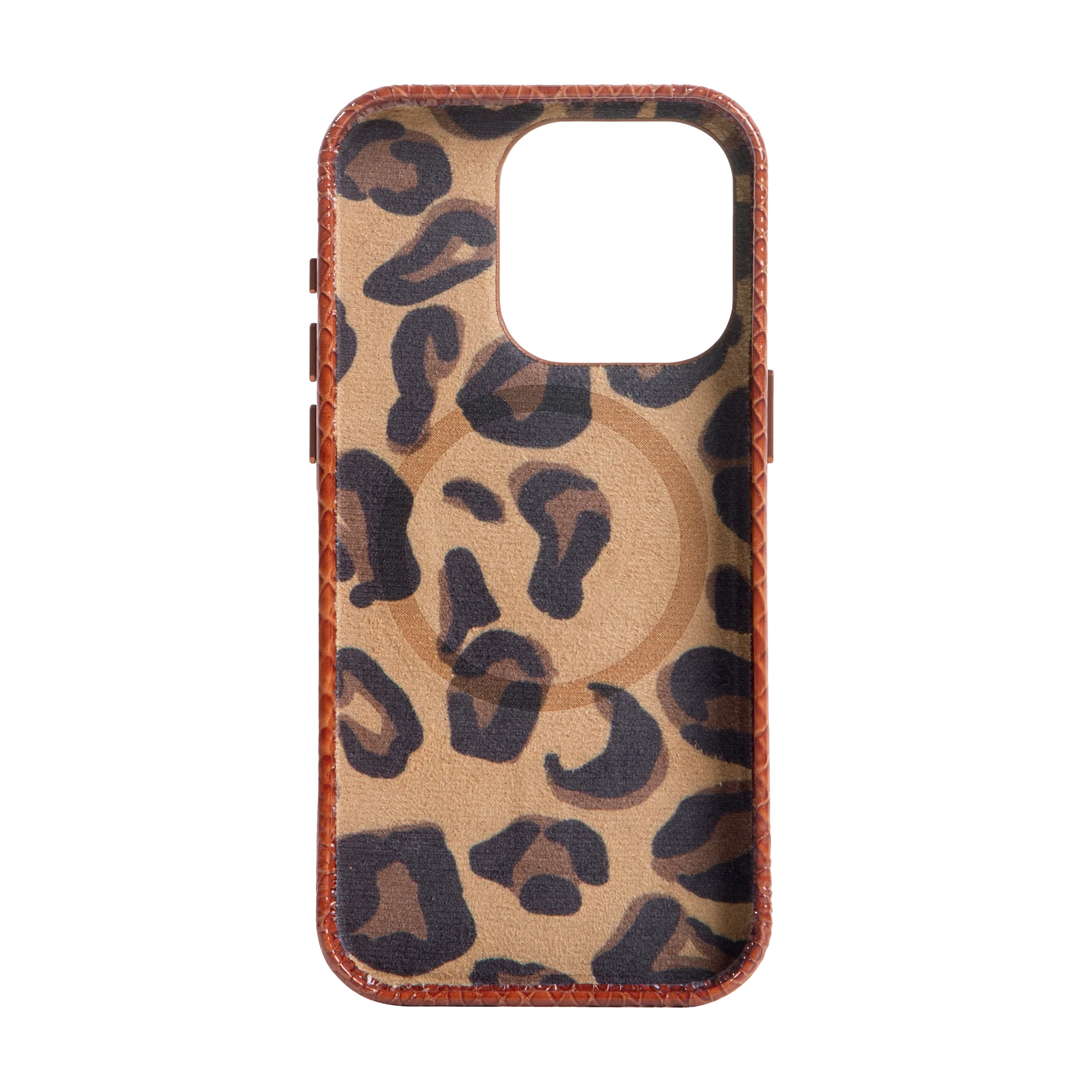 Embossed Cognac Case for iPhone 14 - Image 3