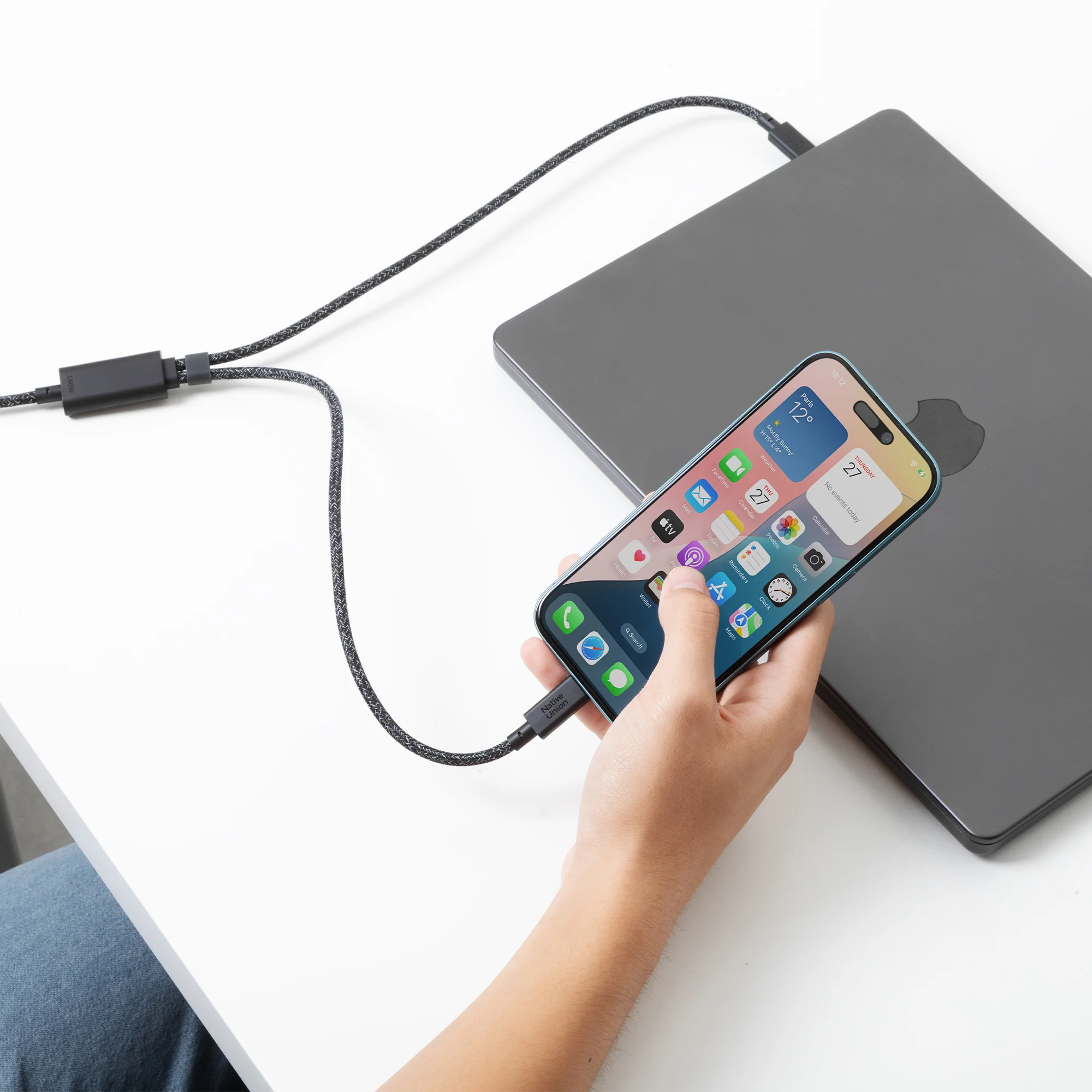 Belt Cable 2-in-1 USB-C to USB-C & USB-C Cable (140W) - Image 3