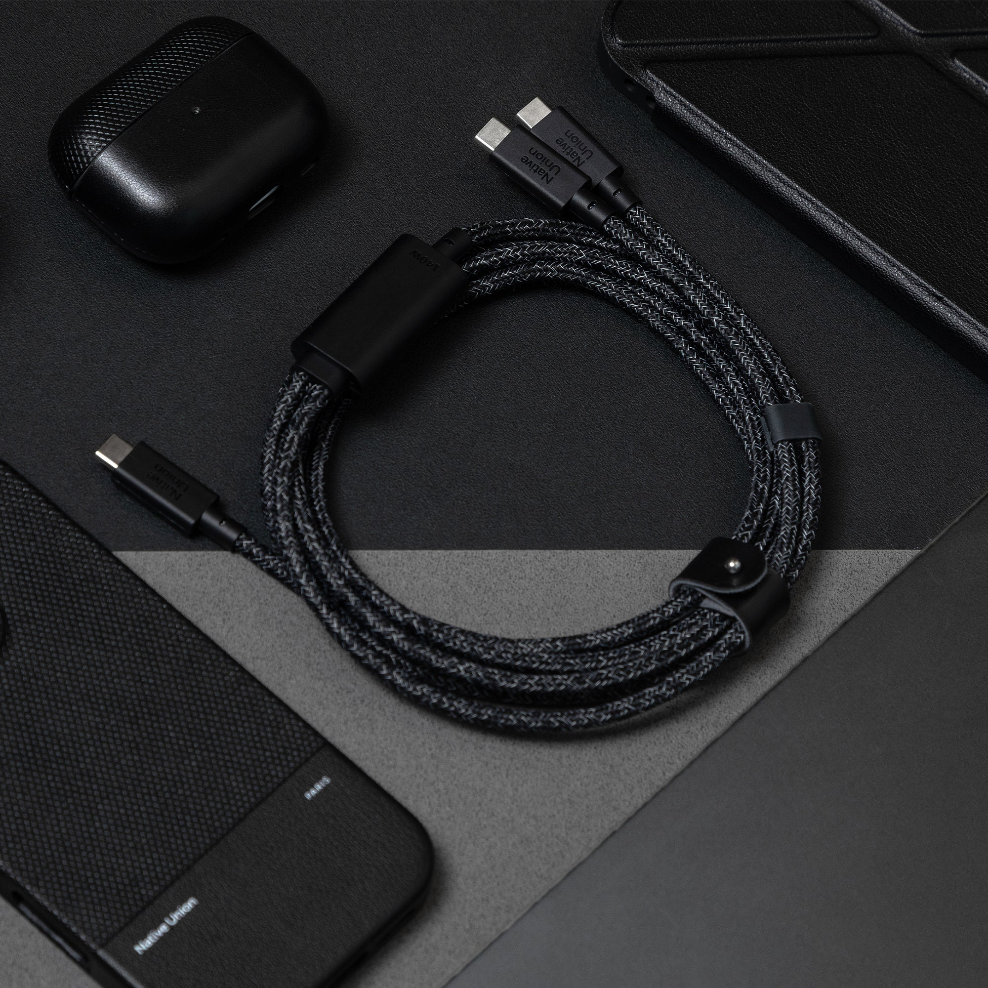 Belt Cable 2-in-1 USB-C to USB-C & USB-C Cable (140W) - Image 8