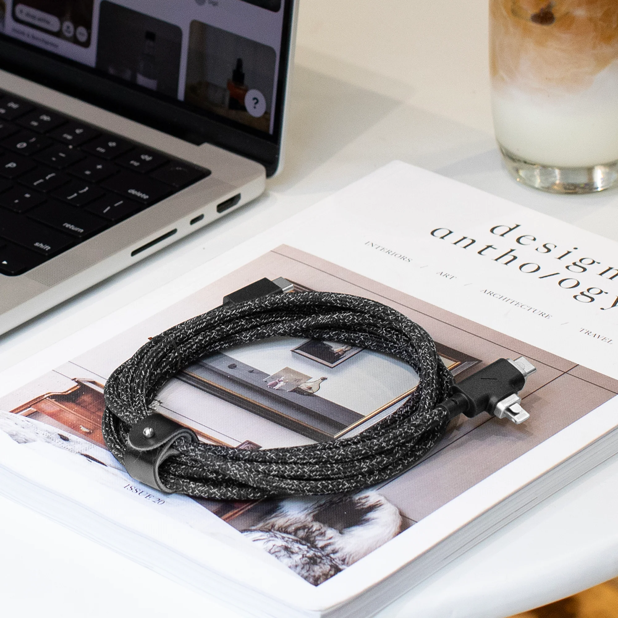 Belt Cable Duo Pro 240W (USB-C to USB-C & Lightning) - Image 6